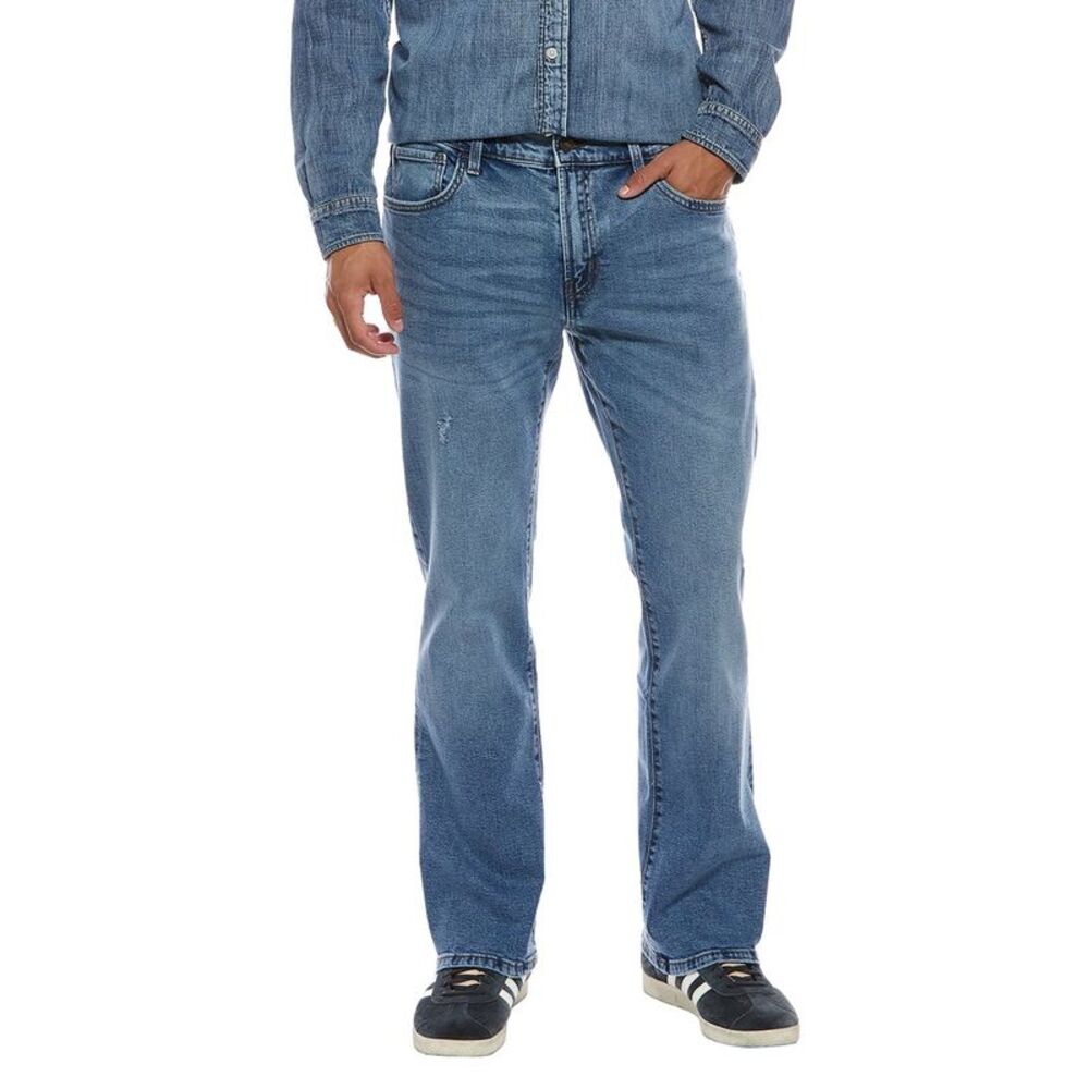 Hudson Jeans Mens  Kick Harrison Flare Jean, Blue
